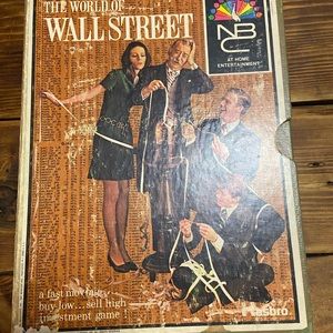 Vintage new old stock nbc the world of wallstreet Hasbro table top board game